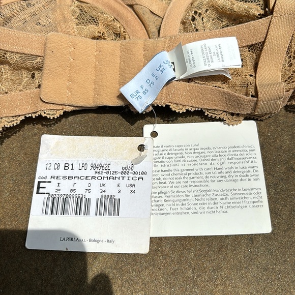 New NWT La Perla Villa Toscana Nude Lace Bra Romantica - Picture 7 of 7